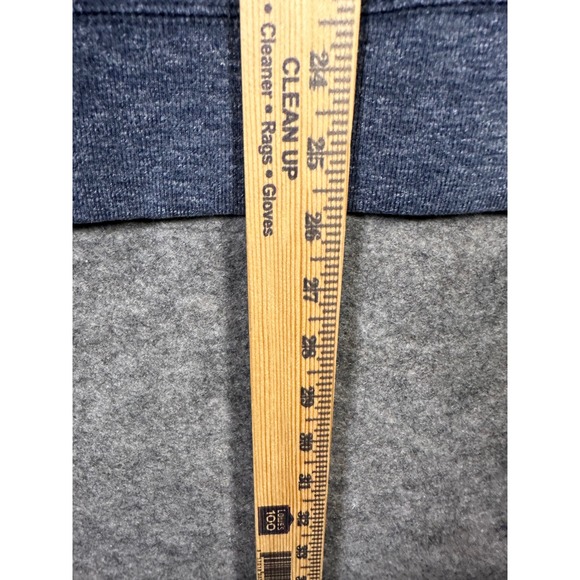 Fossil Mens Hoodie Small Blue Heathered Button Pullover Casual Comfy‎ - Picture 4 of 7